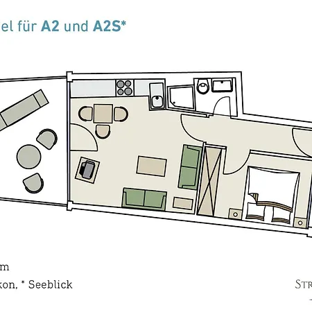 Strandidyll, 3 - Typ A2s Apartment Groemitz